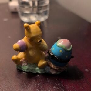 Winnie The Pooh Figurine with Easter Egg